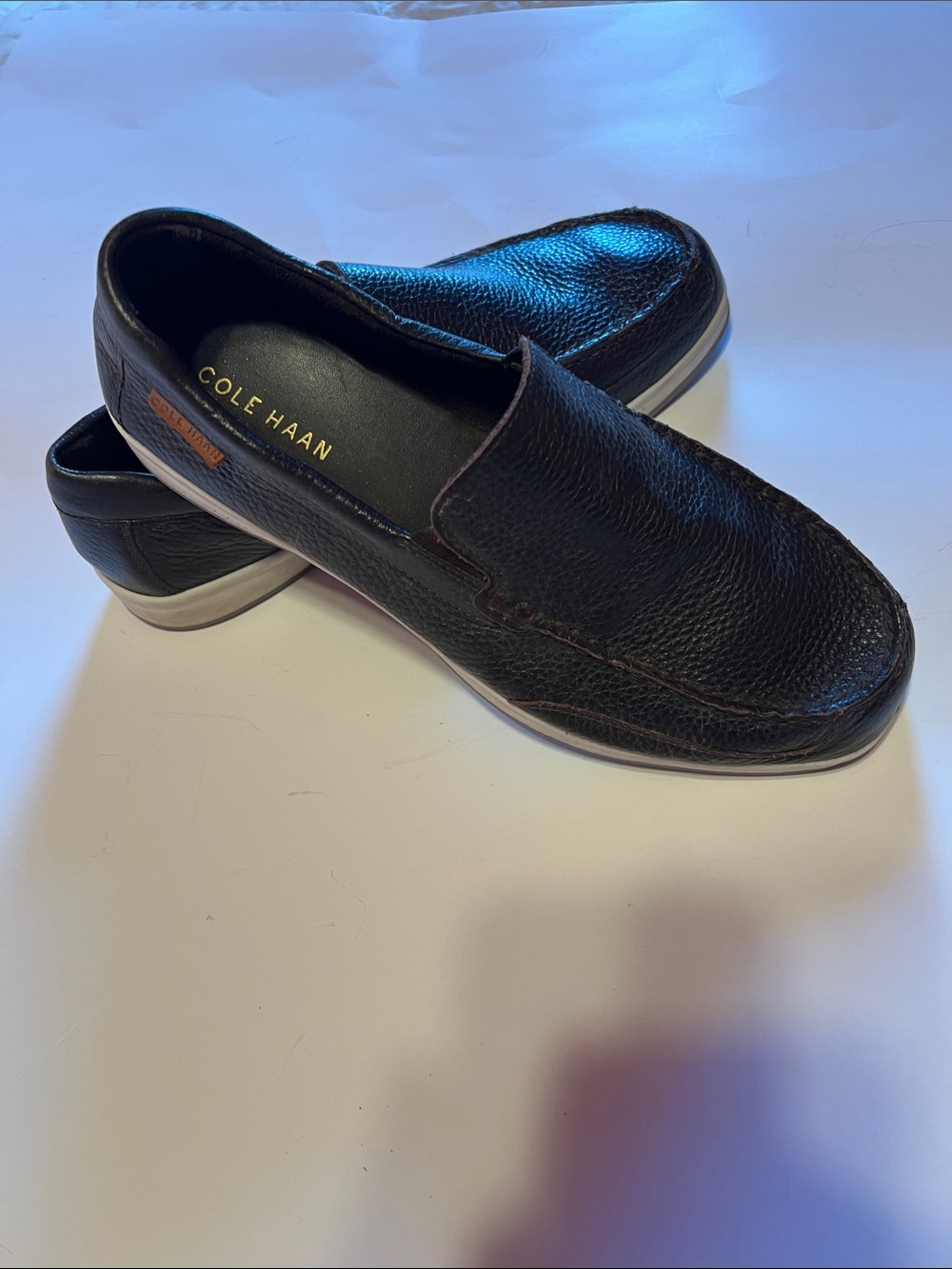 Cole Haan Brown Leather Slip-On Classic Loafers Size 9